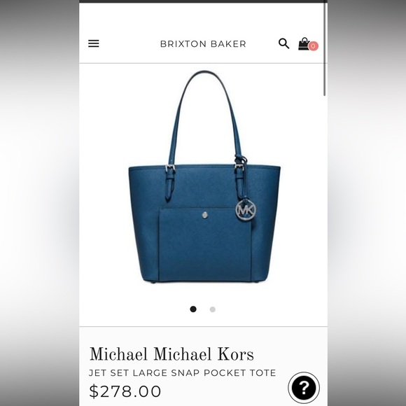 Michael Kors Jet Set Large Snap Pocket Tote - Picture 2 of 6